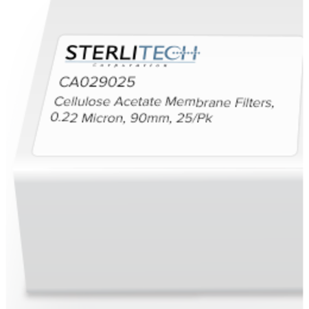 STERLITECH Cellulose Acetate Membrane Filters, 0.2 Micron, 90mm, PK25 CA029025